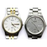 Two Seiko quartz wristwatches. P&P Group 1 (£14+VAT for the first lot and £1+VAT for subsequent