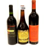 Three bottles of mixed wine. P&P Group 3 (£25+VAT for the first lot and £5+VAT for subsequent lots)