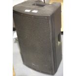 Single Pro Sound speaker with leads, H: 60.5 cm. Not available for in-house P&P