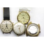 Four mechanical gents wristwatches. P&P Group 1 (£14+VAT for the first lot and £1+VAT for subsequent