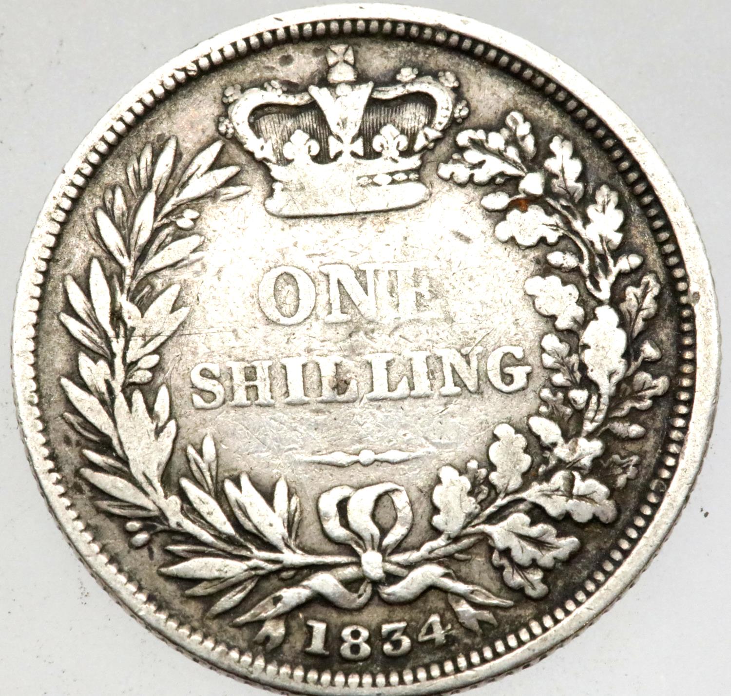 1831 William III shilling. P&P Group 1 (£14+VAT for the first lot and £1+VAT for subsequent lots) - Image 2 of 2