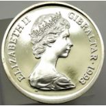 1993 - Gibraltar - Silver Crown Elizabeth / King Edward VIII. P&P Group 1 (£14+VAT for the first lot
