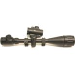 6-24x50 rifle scope with mounts and Hawke red dot 42 sight. P&P Group 2 (£18+VAT for the first lot