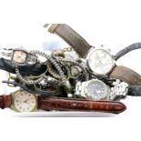 Mixed ladies and gents wristwatches. P&P Group 2 (£18+VAT for the first lot and £3+VAT for