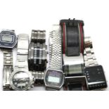 Box of mixed digital wristwatches. P&P Group 1 (£14+VAT for the first lot and £1+VAT for