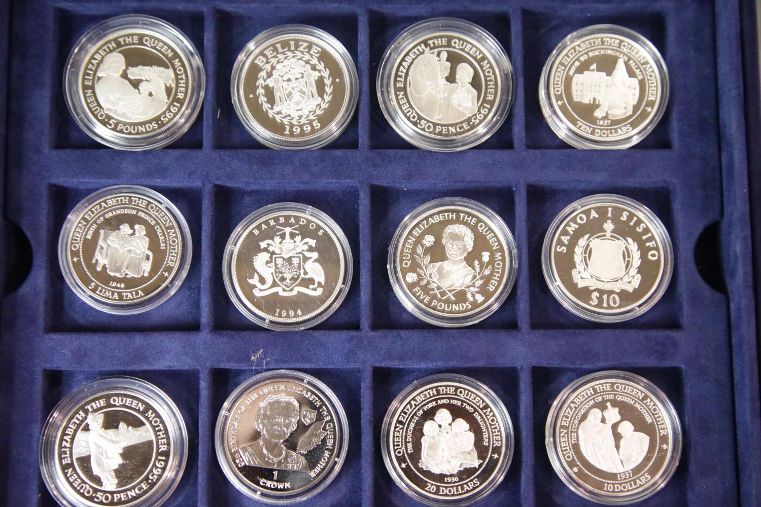 Twenty-four 1oz silver proof commemorative coins. P&P Group 1 (£14+VAT for the first lot and £1+ - Image 2 of 2