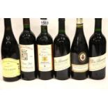 Six bottles of mixed French wine. P&P Group 3 (£25+VAT for the first lot and £5+VAT for subsequent