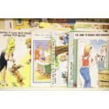 Collection of over 100 comic postcards, mostly Bamforth's, mainly unused. P&P Group 2 (£18+VAT for
