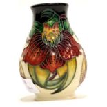 Moorcroft Anna Lily vase, H: 9.5 cm. P&P Group 1 (£14+VAT for the first lot and £1+VAT for
