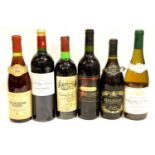 Six bottles of mixed French wine. P&P Group 3 (£25+VAT for the first lot and £5+VAT for subsequent