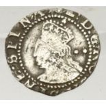 Silver Hammered Half-Groat of Elizabeth Tudor. P&P Group 1 (£14+VAT for the first lot and £1+VAT for