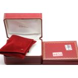 Cartier wristwatch box with booklet pack. P&P Group 1 (£14+VAT for the first lot and £1+VAT for