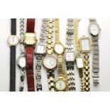 Box of ladies wristwatches. P&P Group 1 (£14+VAT for the first lot and £1+VAT for subsequent lots)