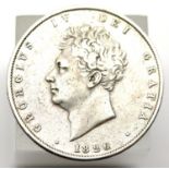 1826 - Silver Half Crown of King George IV. P&P Group 1 (£14+VAT for the first lot and £1+VAT for