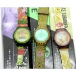Sealed pack of three Jurassic Park The Lost World wristwatches. P&P Group 1 (£14+VAT for the first