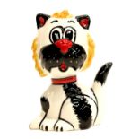 Lorna Bailey cat Ethan, signed in red, H: 12 cm. P&P Group 2 (£18+VAT for the first lot and £3+VAT