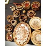Quantity of Fosters Cornish pottery including plates, bowls, cups etc. Not available for in-house