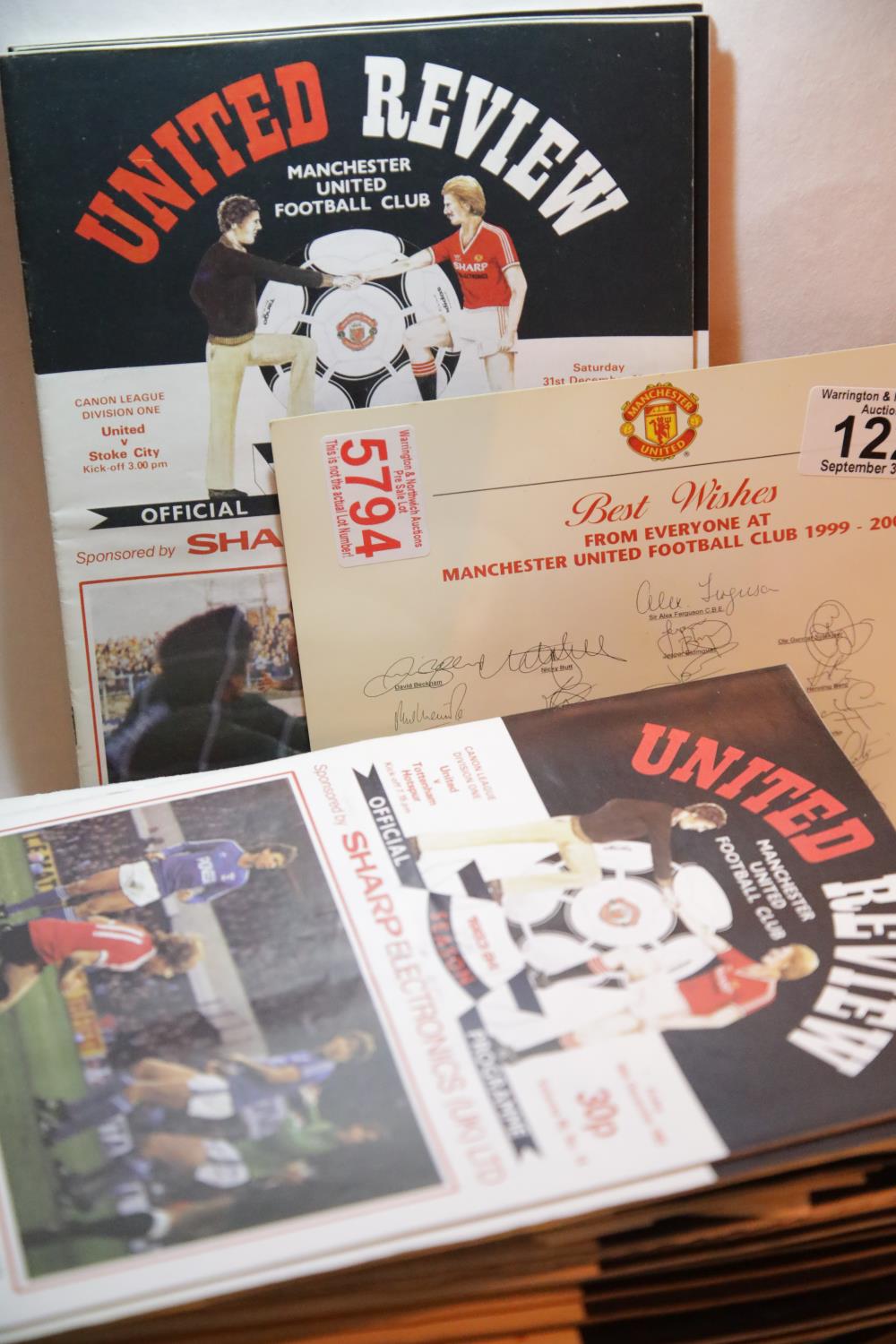 Collection of Manchester United programmes throughout the 1983-84 season. P&P Group 1 (£14+VAT for