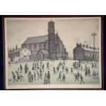 Laurence Stephen Lowry (1887-1976) signed in pencil limited edition pencil drawing, St Mary's
