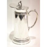 Italian Milan 800 silver vacuum jug, H: 23 cm, approximately 1200g. P&P Group 2 (£18+VAT for the