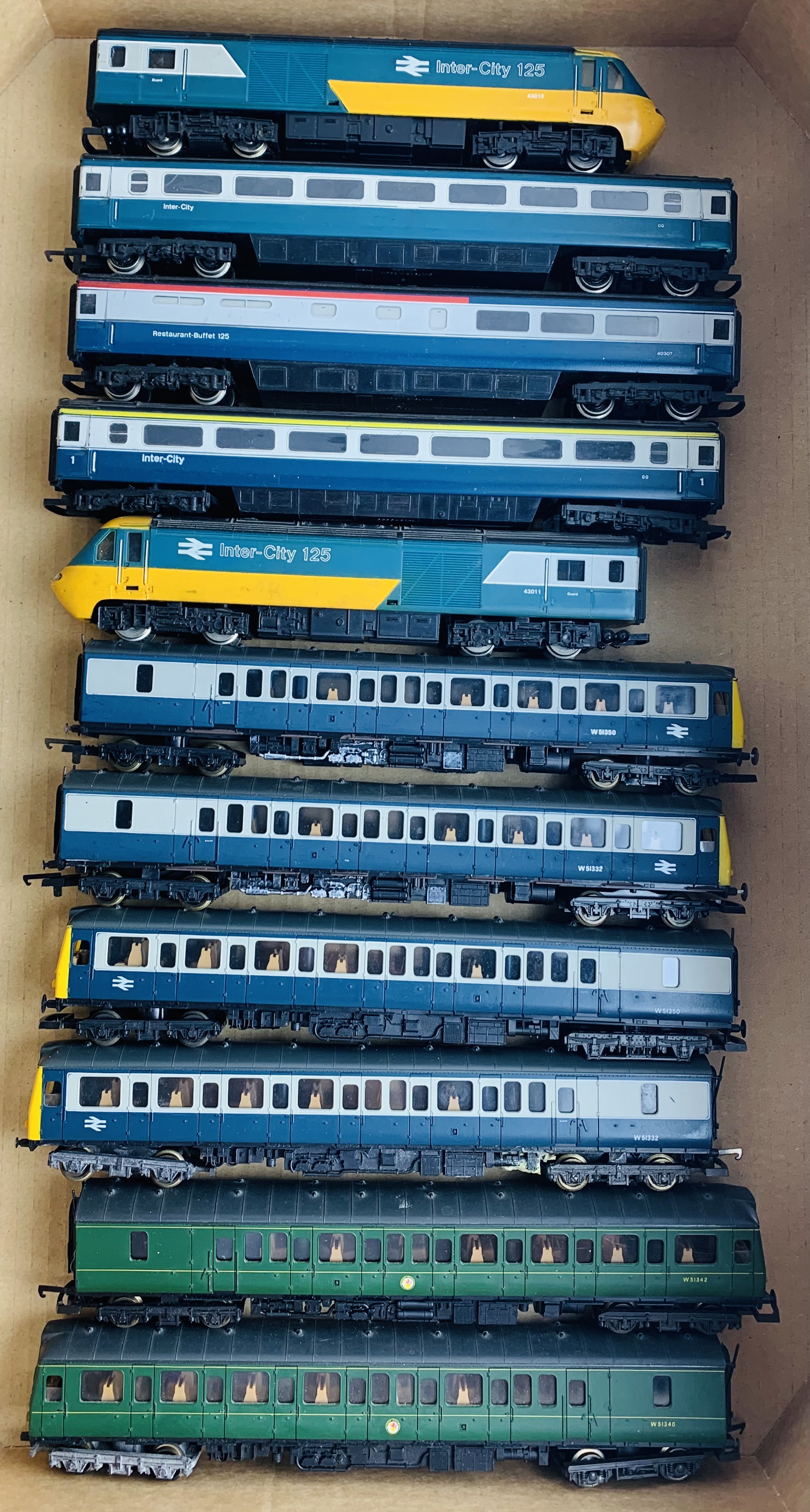 3x Lima OO DMU's & Hornby 5x Car HST - Unboxed. P&P Group 3 (£25+VAT for the first lot and £5+VAT