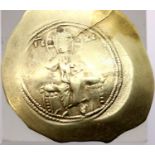 Nicephorus III- Byzantine Gold / Electrum Trachy cup coin 4.34g - NICEPHORUS III - Electrum