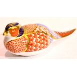 Royal Crown Derby pheasant (no button). P&P Group 2 (£18+VAT for the first lot and £3+VAT for