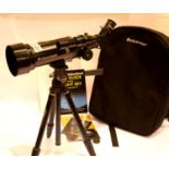 Celestron 70mm travel scope & an uprated tripod in a Celestron travel backpack. There are two