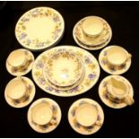 Quantity of Royal Doulton Tanglewood china in blue. Not available for in-house P&P.