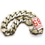 Heavy 925 silver bracelet, L:22 cm, 58g. P&P Group 1 (£14+VAT for the first lot and £1+VAT for