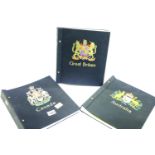 Three Davo albums, GB1, Canada and Australia. P&P Group 2 (£18+VAT for the first lot and £3+VAT