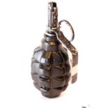 WWII type Black F1 Polish type grenade (inert). P&P Group 1 (£14+VAT for the first lot and £1+VAT