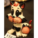 Lorna Bailey cat, Katrina, H: 12.5 cm. P&P Group 2 (£18+VAT for the first lot and £3+VAT for