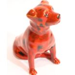 Anita Harris dog, signed, H: 11 cm. P&P Group 1 (£14+VAT for the first lot and £1+VAT for subsequent