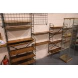 Mid 20thC Renzland Brianco modular bookshelves comprising twelve uprights and 35 shelves. Not