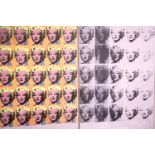 After Andy Warhol (American 1928-1987), colour lithograph Marilyn Diptych, 75 x 55 cm. Not available