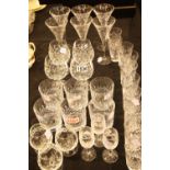 Mixed crystal drinking glasses. P&P Group 3 (£25+VAT for the first lot and £5+VAT for subsequent