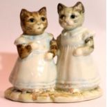 Royal Albert Beatrix Potter groups, Mittens and Moppet. P&P Group 2 (£18+VAT for the first lot