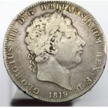 1819 Silver Crown of King George III. P&P Group 1 (£14+VAT for the first lot and £1+VAT for