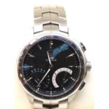 Gents Tag Heuer Link Calibre S chronograph wristwatch in box with quartz movement, model no CAT