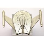 Solid sterling silver Star Trek Romulan Bird of Prey by Franklin Mint, 26g. P&P Group 1 (£14+VAT for