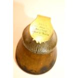 Inkwell topping a horses hoof inscribed 'Jack, died March 1st 1878'. P&P Group 1 (£14+VAT for the