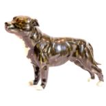 Beswick Brindle Staffordshire terrier, H: 13 cm. P&P Group 2 (£18+VAT for the first lot and £3+VAT