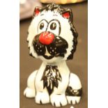 Lorna Bailey cat, Albert, H: 13 cm. P&P Group 2 (£18+VAT for the first lot and £3+VAT for subsequent