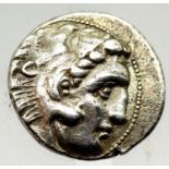 Alexander the Great - Greek Ancient Silver Drachm. P&P Group 1 (£14+VAT for the first lot and £1+VAT