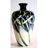 Moorcroft modern vase in the Twenty Winters pattern, H: 16 cm. P&P Group 2 (£18+VAT for the first