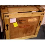 Professional quality picture shipping crate, 95 x 75 cm. Not available for in-house P&P.