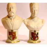 Arcadian King Edward VII and Queen Alexandra crested wares. P&P Group 2 (£18+VAT for the first lot