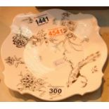 Jasper Conran for Wedgwood baroque peacock dish Chinoiserie. Not available for in-house P&P.