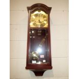 Modern AMS Westminster chime wall clock. Not available for in-house P&P.
